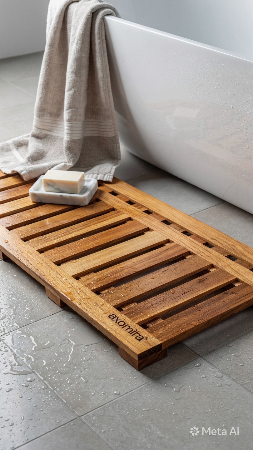 Teak Shower Mat